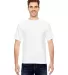 Bayside 5100 BA5100 Adult Short-Sleeve Tee White front view