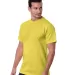 Bayside 5100 BA5100 Adult Short-Sleeve Tee Pacific Yellow front view