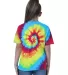 Dyenomite 20BTI Youth Tide Tie Dye T-Shirt in Rainbow tide back view