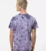 Dyenomite 200CR Crystal Tie Dyed T-Shirts in Blackberry back view