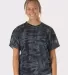 Dyenomite 200CR Crystal Tie Dyed T-Shirts in Black crystal front view