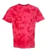 Dyenomite 200CR Crystal Tie Dyed T-Shirts in Red front view