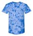 Dyenomite 200CR Crystal Tie Dyed T-Shirts in Royal front view