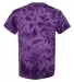 Dyenomite 20BCR Youth Crystal Tie Dye T-Shirt in Purple back view