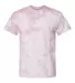 Dyenomite 20BCR Youth Crystal Tie Dye T-Shirt in Rose front view