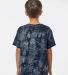 Dyenomite 20BCR Youth Crystal Tie Dye T-Shirt in Black crystal back view