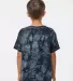 Dyenomite 20BCR Youth Crystal Tie Dye T-Shirt in Black crystal back view