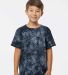 Dyenomite 20BCR Youth Crystal Tie Dye T-Shirt in Black crystal front view