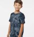 Dyenomite 20BCR Youth Crystal Tie Dye T-Shirt in Black crystal side view