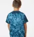 Dyenomite 20BCR Youth Crystal Tie Dye T-Shirt in Navy back view