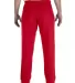 Gildan G184 7.75 oz., 50/50 Open-Bottom Sweatpants in Red back view