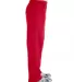 Gildan G184 7.75 oz., 50/50 Open-Bottom Sweatpants in Red side view