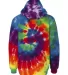 Dyenomite 854BMS Youth Multi-Color Swirl Hooded Sw in Michelangelo spiral back view