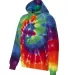 Dyenomite 854BMS Youth Multi-Color Swirl Hooded Sw in Michelangelo spiral side view