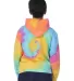 Dyenomite 854BMS Youth Multi-Color Swirl Hooded Sw in Aerial spiral back view