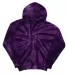 Dyenomite 854CY Cyclone Hooded Sweatshirt in Purple front view