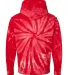 Dyenomite 854CY Cyclone Hooded Sweatshirt in Red back view