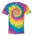 Dyenomite 200RP Ripple Pigment Dyed T-Shirt in Pastel ripple front view