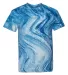Dyenomite 200MR Marble Tie-Dye T-Shirt Blue front view
