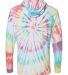 Dyenomite 430VR Tie-Dyed Hooded Pullover T-Shirt Prism