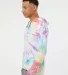 Dyenomite 430VR Tie-Dyed Hooded Pullover T-Shirt in Prism side view