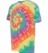 Dyenomite 650VRX Vintage Festival T-Shirt in Classic rainbow spiral side view