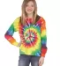 Dyenomite 24BMS Youth Spiral Tie Dye Long Sleeve in Michelangelo spiral front view