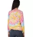 Dyenomite 24BMS Youth Spiral Tie Dye Long Sleeve in Aerial spiral back view