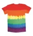 Dyenomite 200NV Novelty Tie Dye T-Shirt in Pride side view