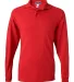 Jerzees 437MLR SpotShield Long Sleeve Jersey Sport True Red front view