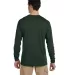 Jerzees 21MLR Dri-Power Sport Long Sleeve T-Shirt Forest Green back view