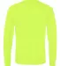Jerzees 21MLR Dri-Power Sport Long Sleeve T-Shirt Safety Green back view