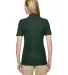 Jerzees 537WR Easy Care Women's Pique Sport Shirt in Forest green back view