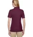 Jerzees 537WR Easy Care Women's Pique Sport Shirt in Maroon back view