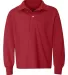 Jerzees 437YLR SpotShield Youth Long Sleeve Sport  True Red front view