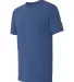 Jerzees 601MR Dri-Power Active Triblend T-Shirt True Blue Heather side view