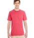 Jerzees 601MR Dri-Power Active Triblend T-Shirt in Fiery red heather