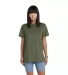 Delta 12601 Soft Spun Pepper Heather Tee in Sage pepper heather front view