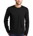 DM132 District Made Mens Perfect Tri Long Sleeve C in Black front view