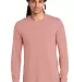DM132 District Made Mens Perfect Tri Long Sleeve C in Blustfrost front view