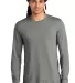 DM132 District Made Mens Perfect Tri Long Sleeve C in Htdchar front view