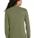DM132 District Made Mens Perfect Tri Long Sleeve C in Milgrnfst back view