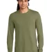 DM132 District Made Mens Perfect Tri Long Sleeve C in Milgrnfst front view
