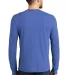 DM132 District Made Mens Perfect Tri Long Sleeve C in Royal frost back view
