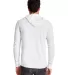 Next Level 8221 Unisex Thermal Hoody WHITE/ HTHR GRAY back view