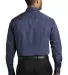 242 W643 Port Authority Micro Tattersall Easy Care Navy/Herit Blu back view