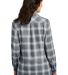 242 LW668 Port Authority Ladies Plaid Flannel Tuni in G/cropnpld back view