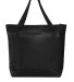 242 BG527 Port Authority Large Tote Cooler in Black/black back view