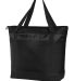 242 BG527 Port Authority Large Tote Cooler in Black/black front view