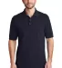 242 TK8000 Port Authority Tall EZCotton Polo Navy front view